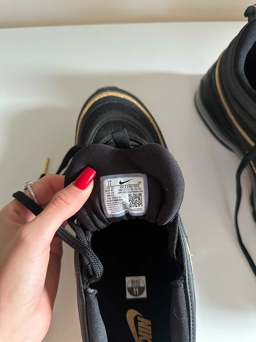 Nike Air Max 97 Black Metallic Gold Нови Оригинални 45