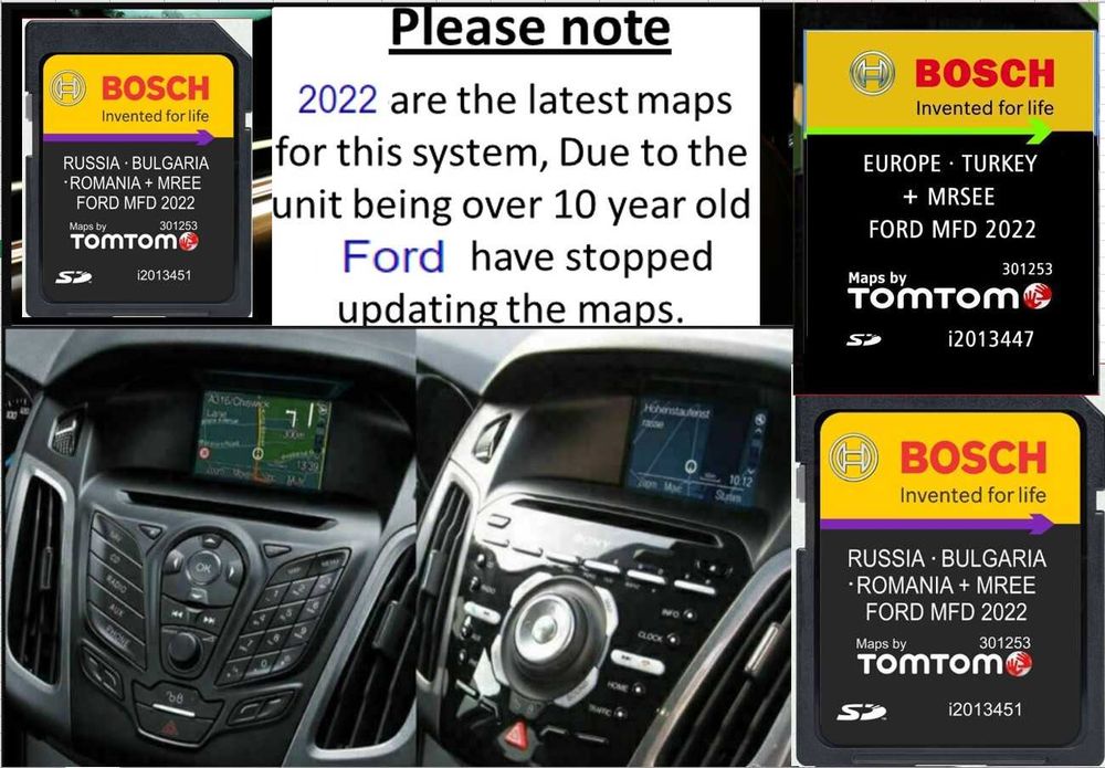 ФОРД 2022 SD карта FORD MFD card ъпдейт навигация Fiesta Focus KugaMAX