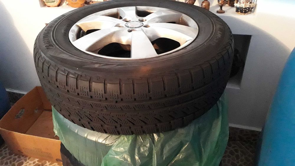 Roti/jante R16, anvelope iarna Bridgestone 215/65/98H, 5×100, 2018