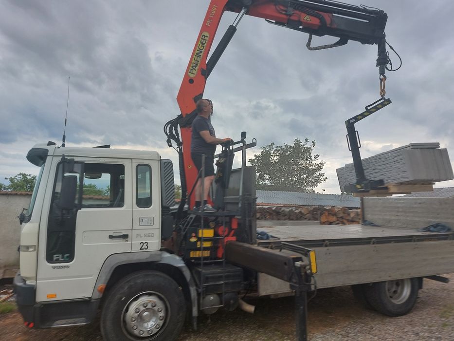 Transport 3-18 tone cu macara paleți, nisip, sorturi, pământ ,lemne,