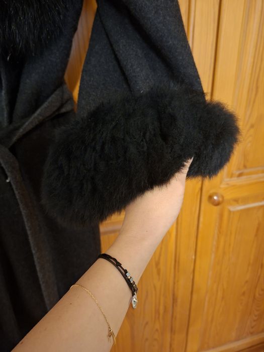 Палто естествен косъм