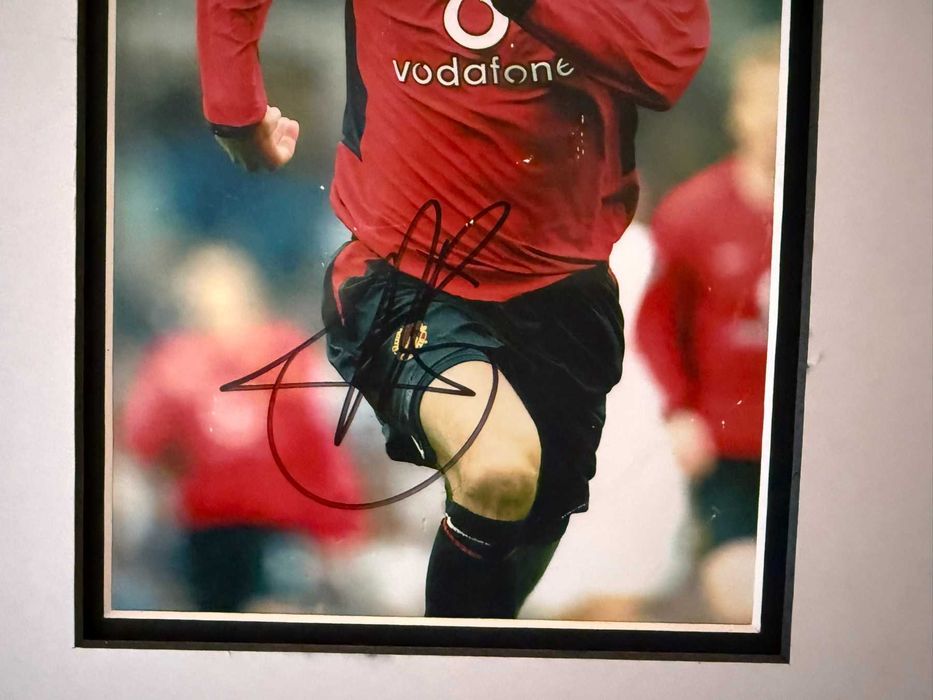 Ruud van Nistelrooy автентичен автограф Man utd Manchester United