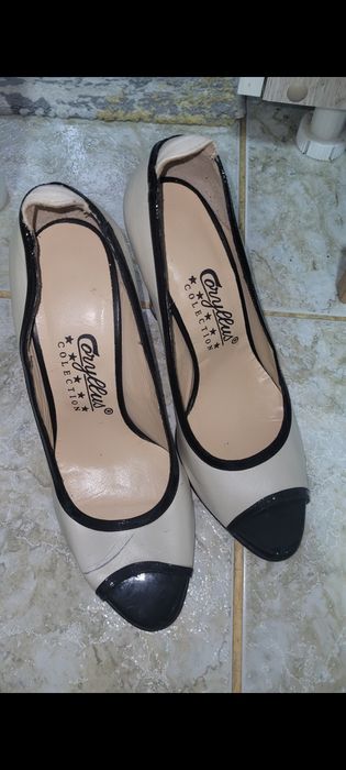 Pantofi piele marime 36 decupati