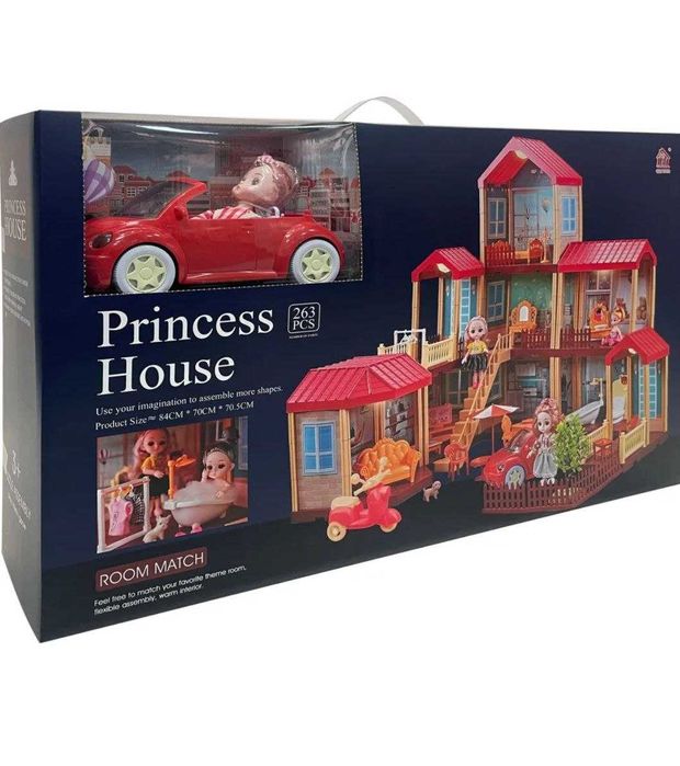 Игрушки.Большой кукольный домик для барби.