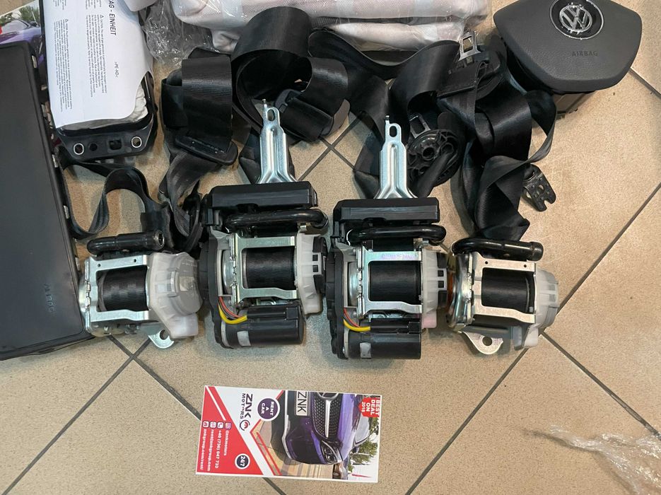 VW Touareg CR 3 - set centuri de siguranta PRESAFE - kit airbag