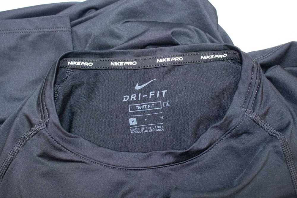 Nike Pro оригинална мъжка тениска черна Dri Fit къс ръкав М