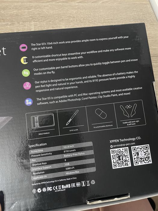 XP-Pen Star 03 V2 Pen Tablet