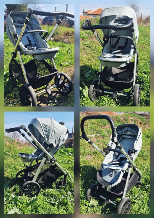 Комбинирана количка KIKKABOO UGO 3В1 MINT MELANGE