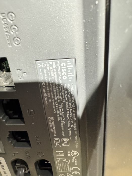 IP телефон Cisco CP-7821