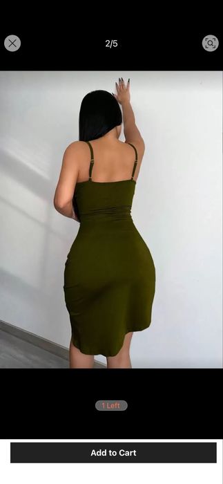 Зелена Рокля shein