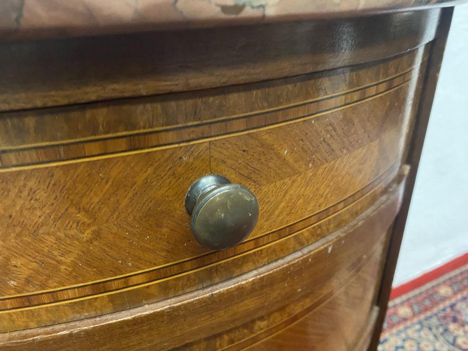 Френско конзолно шкафче конзола с плот от мрамор