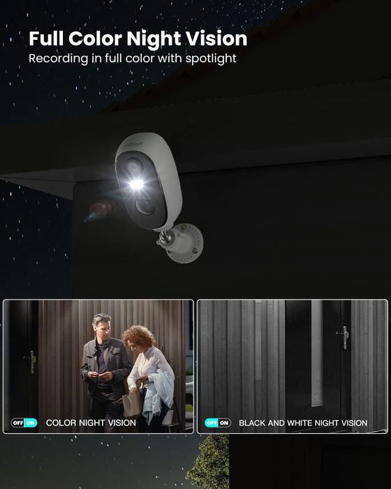 Camera supraveghere exterior/interior,ieGeek,2K 3MP WiFi CCTV,sigilat