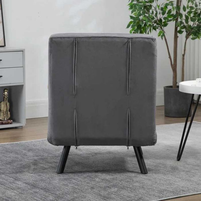 HOMCOM Фотьойл с регулируема облегалка, фотьойл за отдих