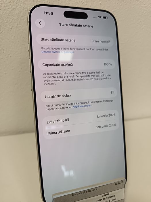 iPhone 17 Pro Max că nou