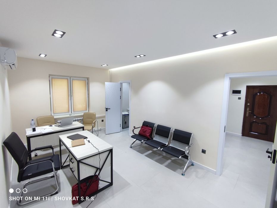 Офис 2 комнаты 50м² Кушбеги Башлык Аэропорт 1 линя вдоль дороги