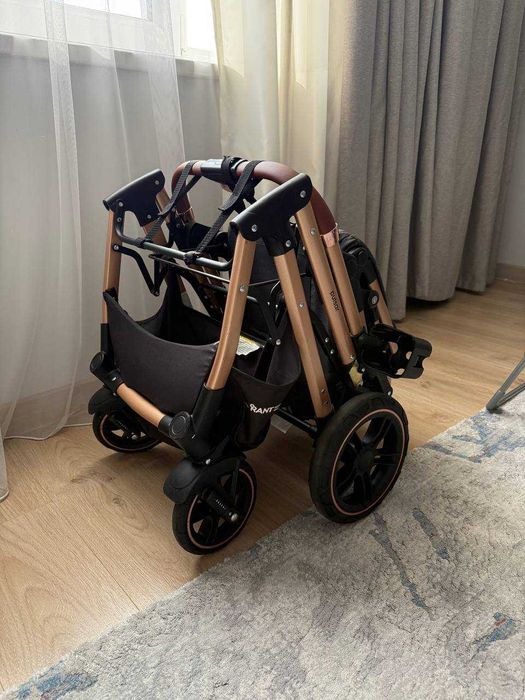 Коляска трансформер 2в1 RANT Basic PULSAR GOLD чёрный