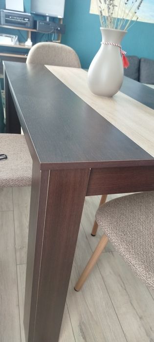 Masa bucatarie / dining Domus, 4 persoane, wenge+stejar sonoma