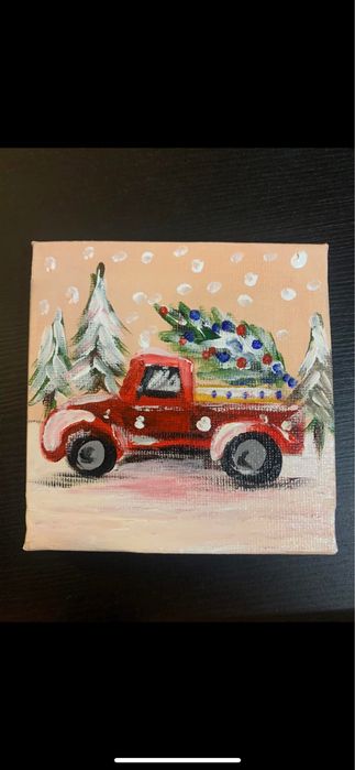 Акрилни коледни рисунки 10/10 - 15 лв./бр.