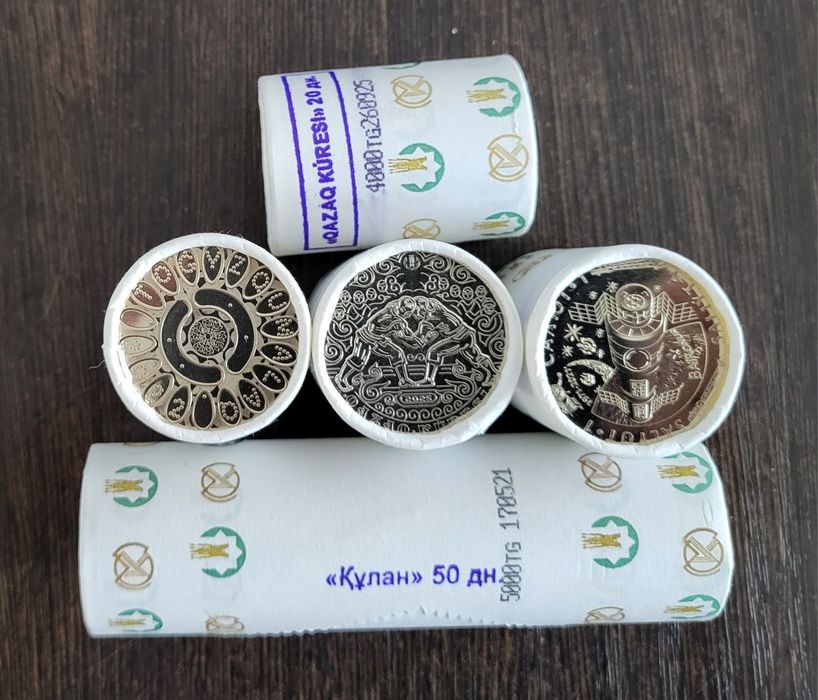 Монеты Казахстана в роллах