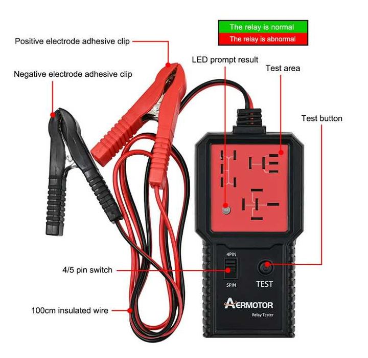 Тестер за автомобилни релета 12V | Универсален диагностичен уред