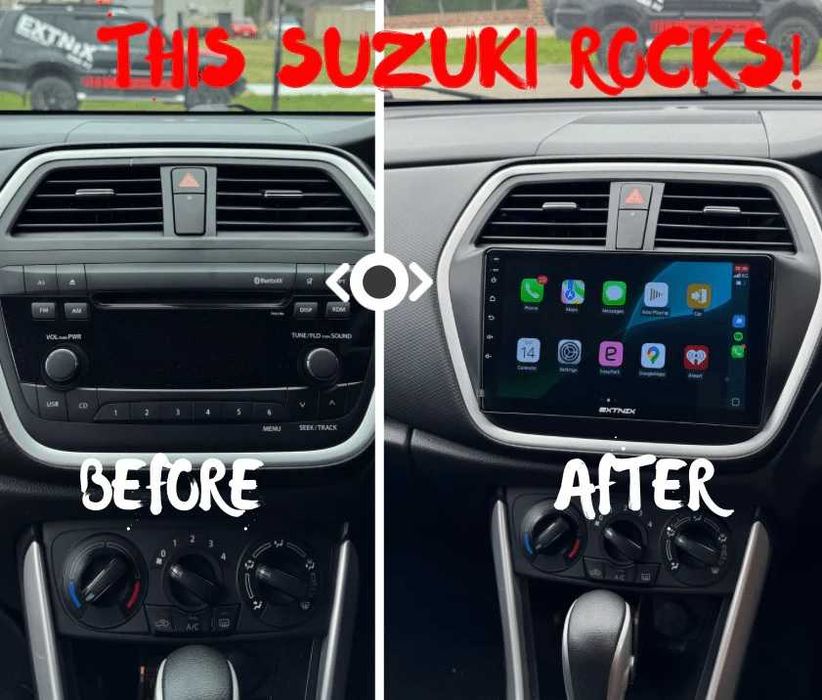 Мултимедия за Suzuki S-Cross, SX4 2, Android, Навигация, Waze, Carplay, Андроид, двоен дин, Suzuki S Cross 2014, 2015, 2016, 2017, година