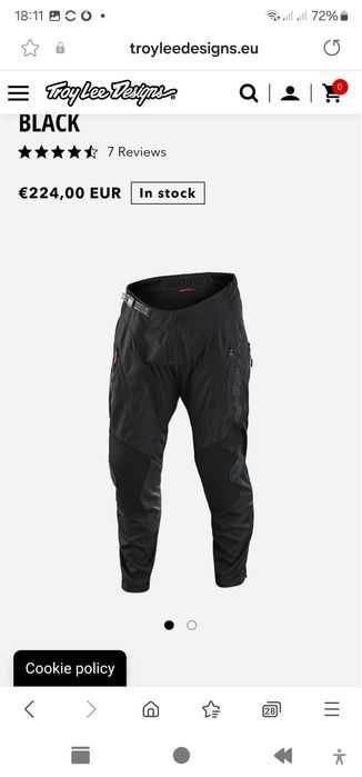 Vand pantaloni moto, atv, mtb Troy Lee Designs Scout  NOI CU ETICHETA