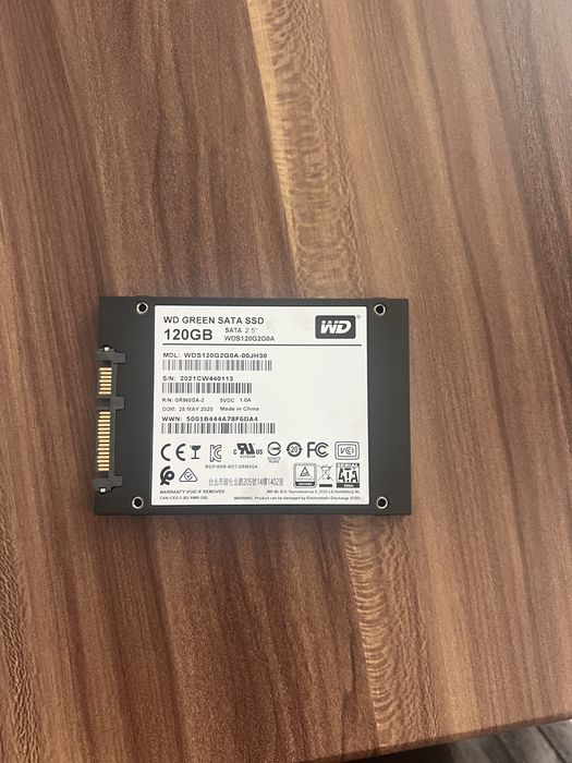 Ssd Sata WD Green 120Gb