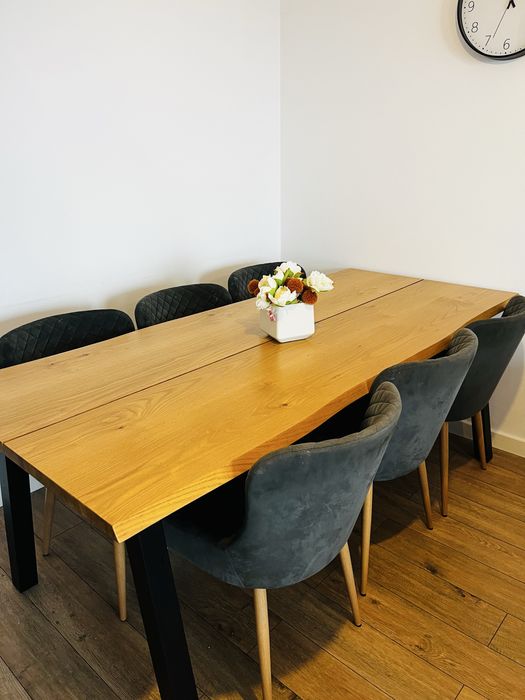 Masa SKOVLUNDE + 6 scaune PEBRINGE Jysk