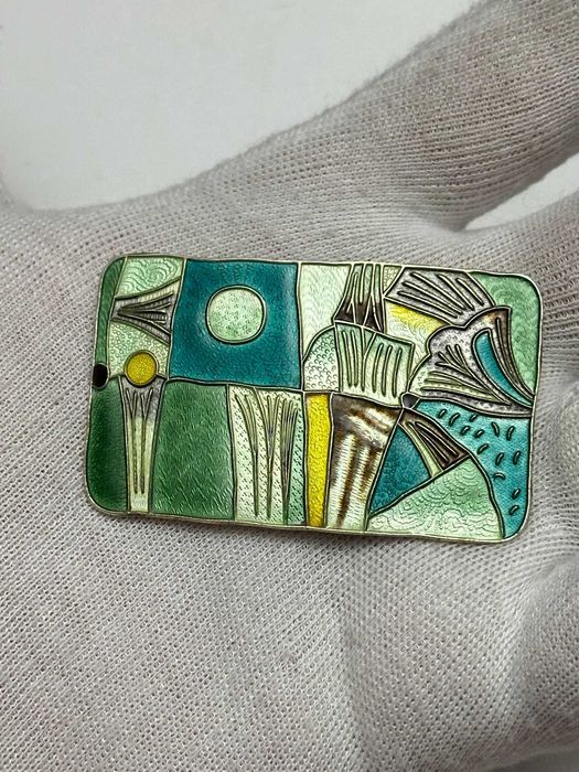 BROSA ARGINT 925 - 'Spring' by David Andersen + Email -Norway -1950-55