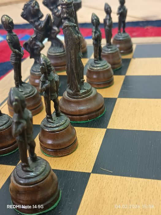 Tablă șah din alamă