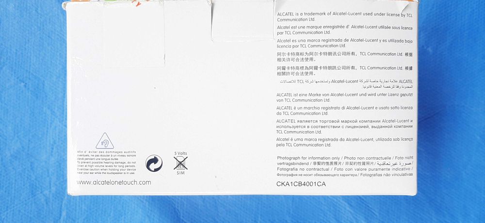 Telefon Alcatel Onetouch 1016, dual sim, cablu, incarcator, nou