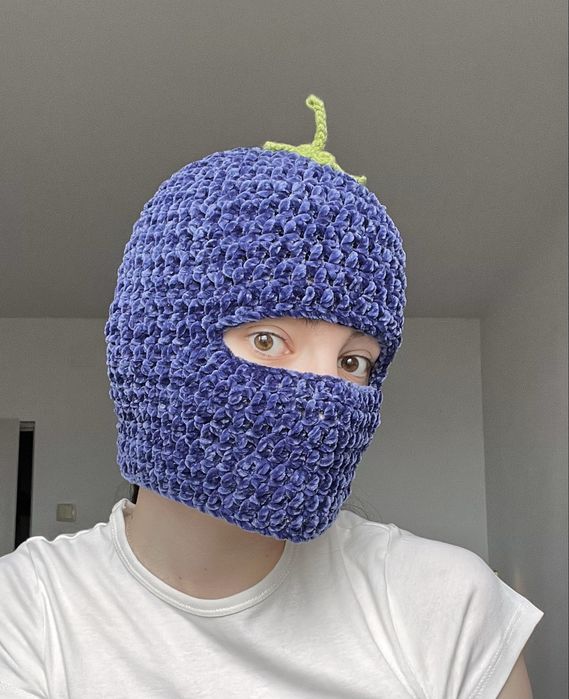 Balaclava cagula caciula crosetata manual model afina