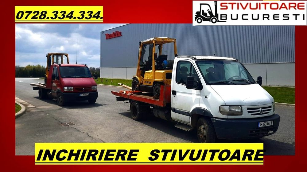 Închiriere stivuitor încarcare descarcare marfa paleti containere tir