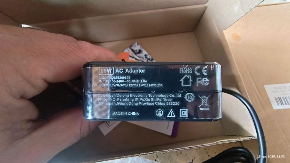 Încărcător laptop 20V 65W usb C  nou