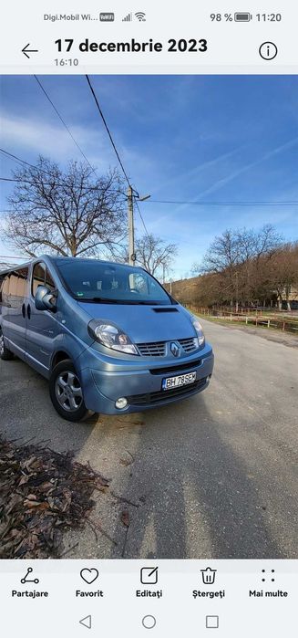 Închiriez microbuz Renault Trafic 8 +1, modelul lung
