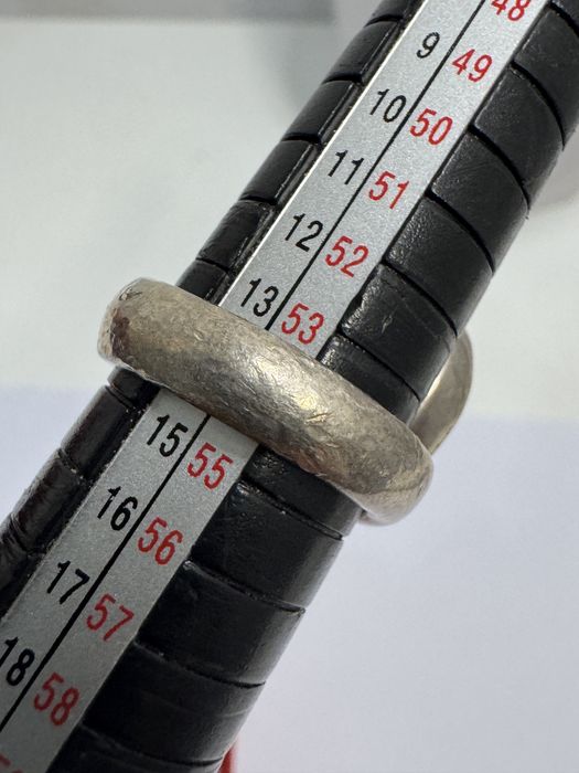 Inel vintage, argint 925, aur si ametist.