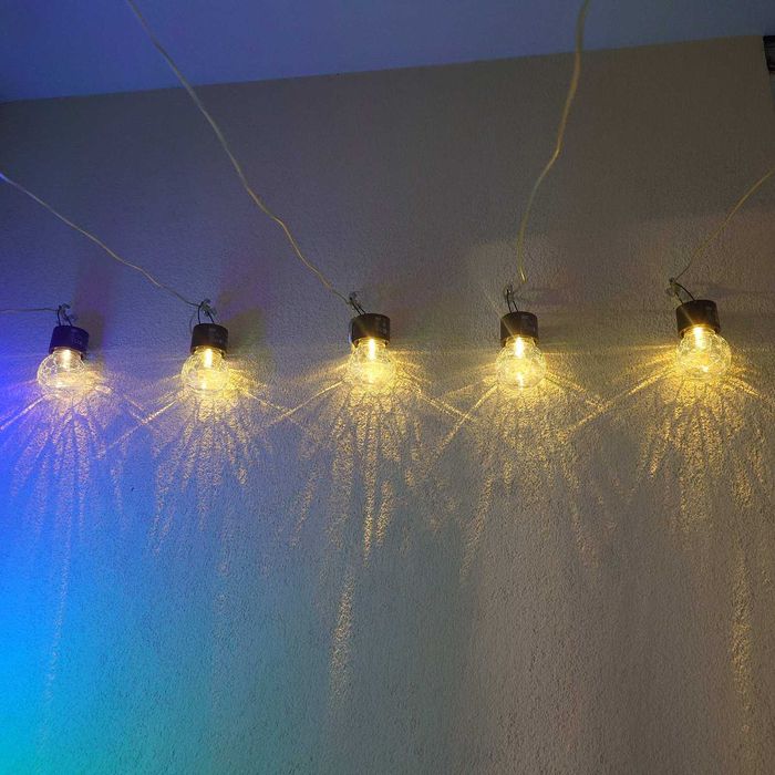Соларни LED висящи лампи напукано стъкло