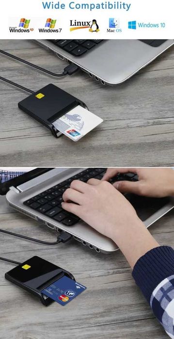 Портативный интеллектуальный кард-ридер USB 2.0 DNIE ATM CAC IC ID