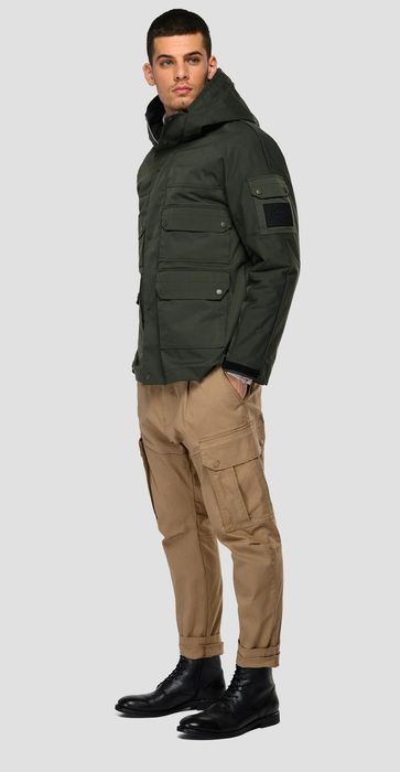 ОРИГИНАЛНА къса парка Replay L нова яке зелено водоустойчиво