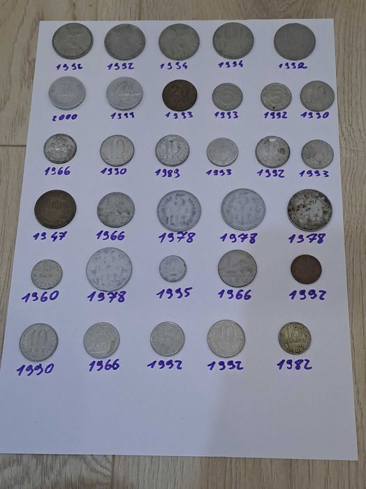 Moneda 10000 lei , 100 lei , 500 lei , 25 bani