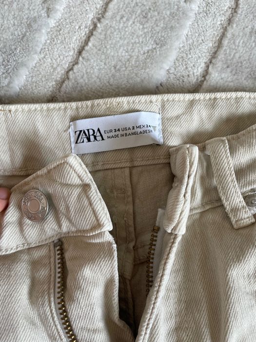 Джинсы Zara, цвет беж, xs