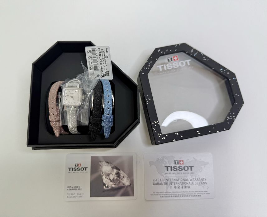 Оригинальные новые Tissot Lovely женские часыс брилиантами Швейцария