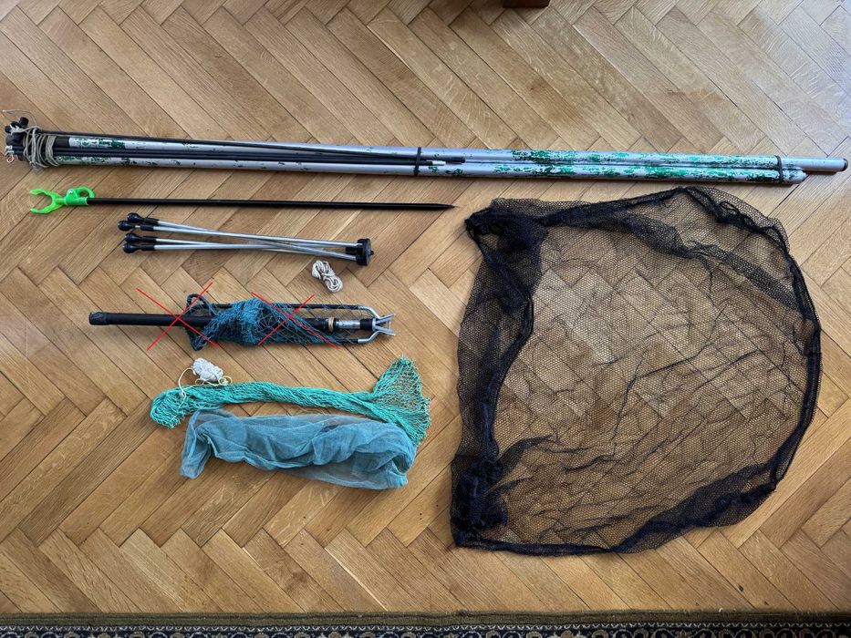 Риболовни принадлежности - макара въдица кепче прът стойка столчета