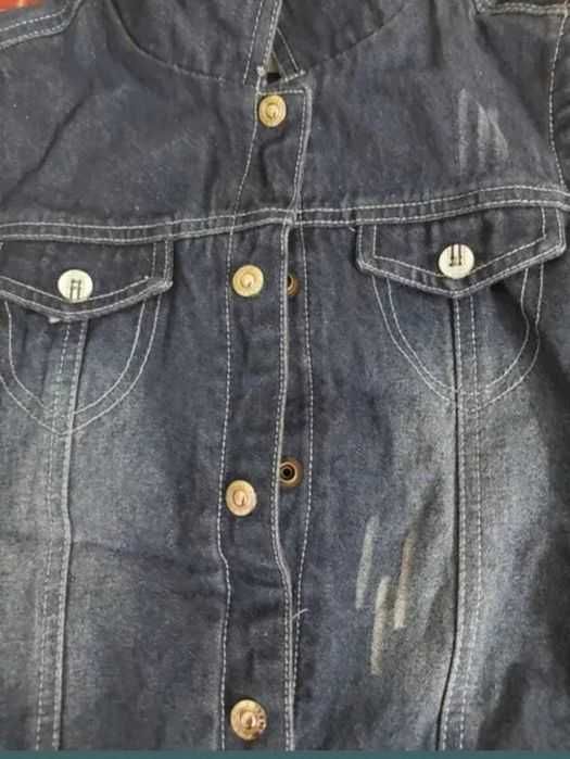 Vestă blug cu broderie fete