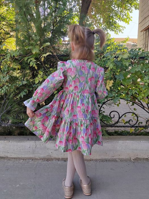 Платье для девочки 5-6 лет, х/б