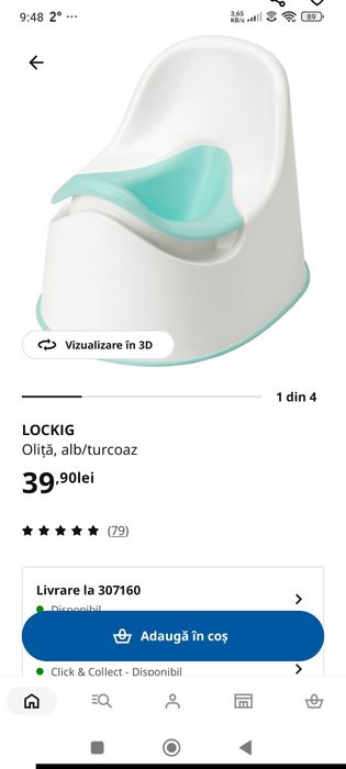 Vând 2 olite detașabile Ikea