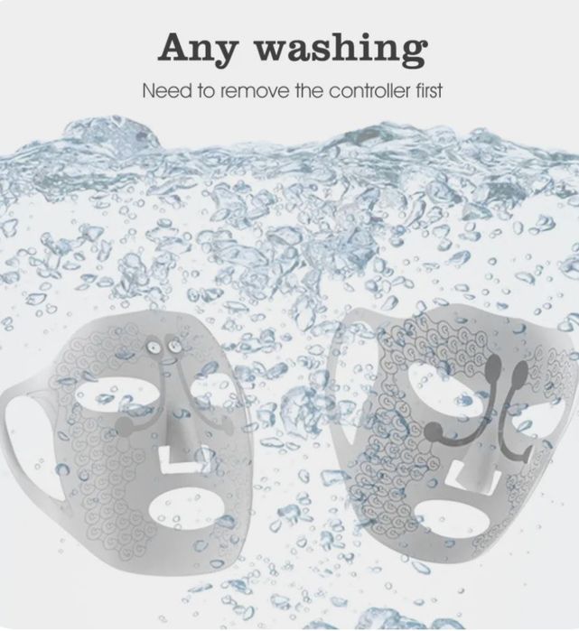 Микротоковая электрическая маска-масажер для лица