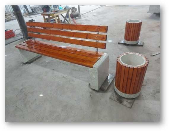 Skameyka, urna va latok / Скамейка, урна ва лoток