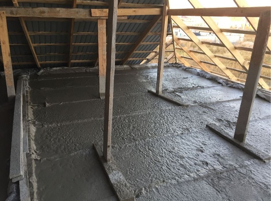 Пенобетон,Полистиролбетон Утепление крыши Акция