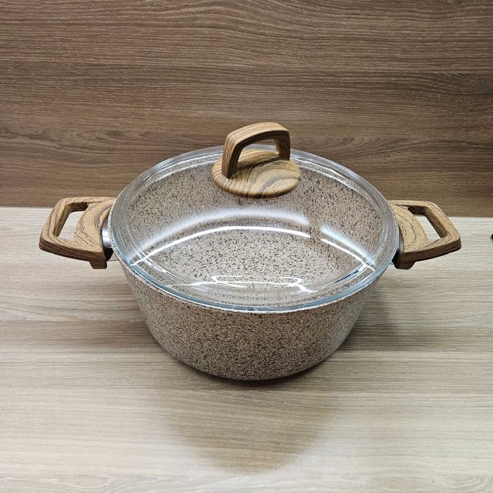 Комплект тенджери и тигани от био гранит 6бр.